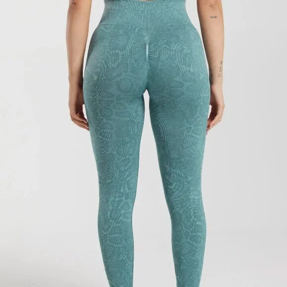 Adapt Animal Seamless Leggings - Iceberg Blue/Thunder Blue XS - Picture 5 of 13
